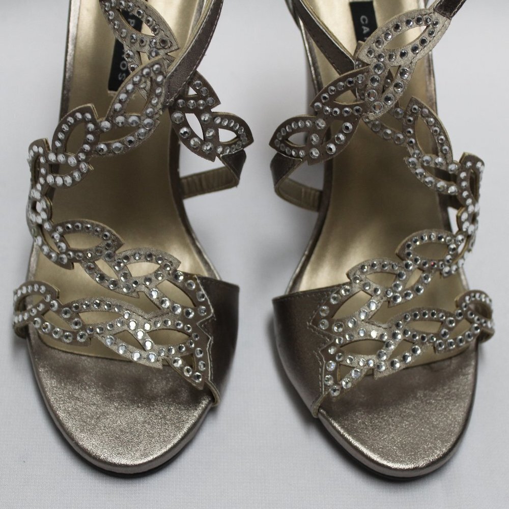 NWOT Caparros Dress Heels, Brush Gold Color